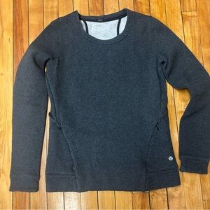 Lululemon Go Endeavor Split-back Sweatshirt Dark Gray Women’s 6 Athleisure Gym